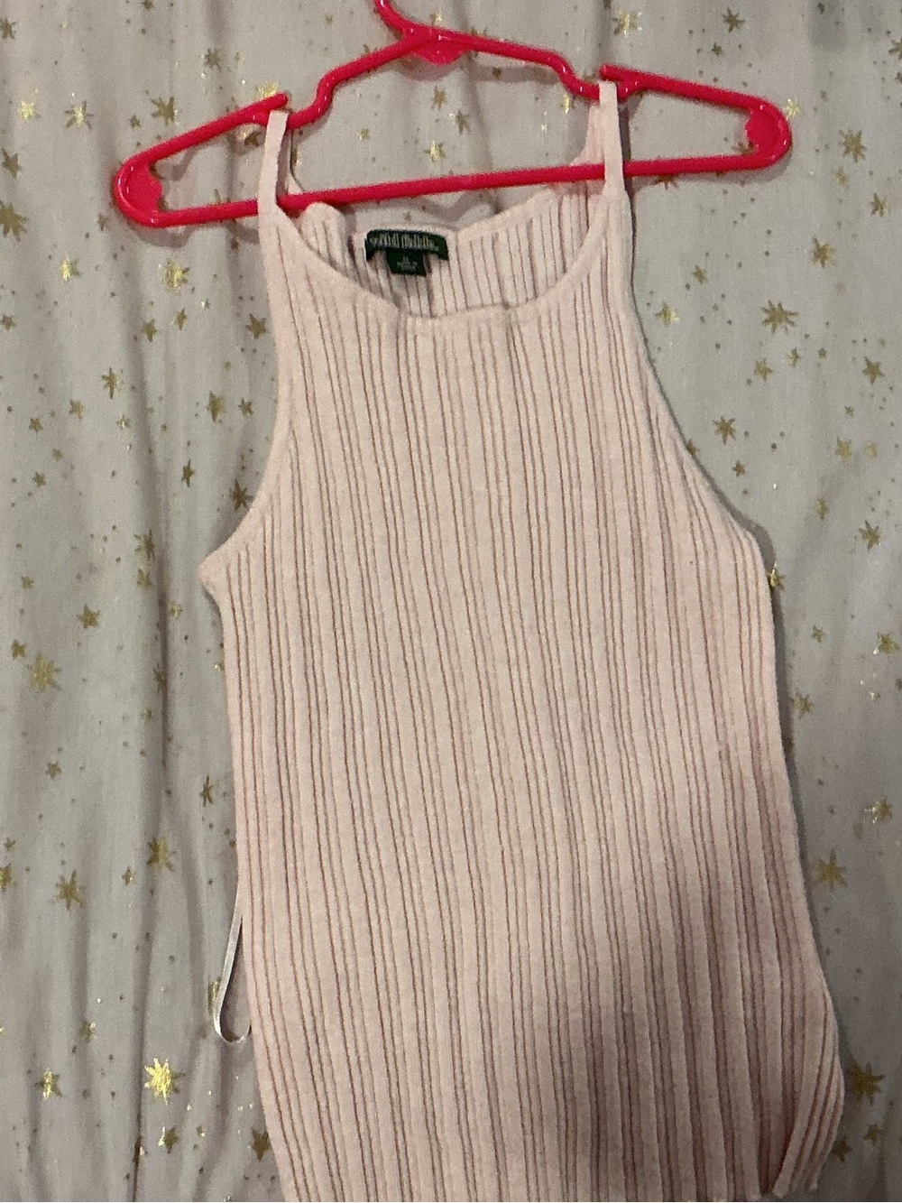 wild fable Soft Ribbed Tank in Pale Pink